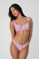 Calcinha Biquíni Capri (Estampa Floral Noturna)