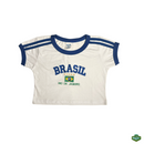 Camiseta Cropped Bordada